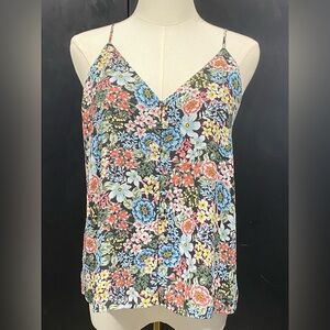 Floral Multicolor Women's Top XS